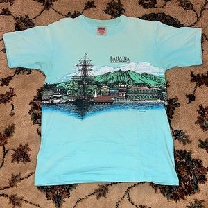 1987 Lahaina Maui-Hawaii Single Stitch Large T-Shirt